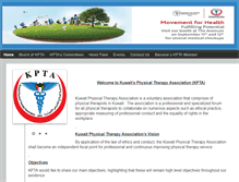 Tablet Screenshot of kpta-kuwait.org